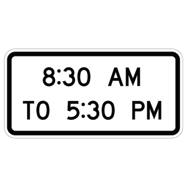 Sign Solutions Usa 24 in Height, 48 in Width, Aluminum, Horizontal Rectangle DUS08DWT4824S4-1P - main